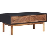 Berkfield Home Coffee Table 90x50x40 cm Solid Acacia Wood & MDF in Brown | Size: 90 x 50 x 40 cm