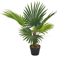 Berkfield Home Artificial Plant Palm with Pot Green 70 cm