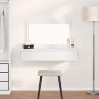 Berkfield Home Wall Hanging Dressing Table White 100x40x70 cm | Size: 100 x 40 x 70 cm