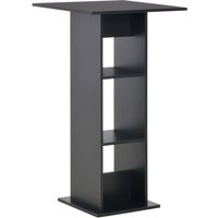 Berkfield Home Bar Table Black 60x60x110 cm | Size: 60 x 60 x 110 cm