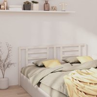 Berkfield Home Bed Headboard White 186x4x100 cm Solid Pine Wood | Size: 186 x 4 x 100 cm