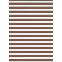 Berkfield Home Zebra Blind Brown 155x230 cm Fabric Width 150.9 cm Polyester