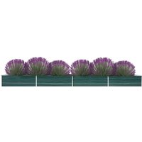 Berkfield Home Garden Raised Bed Galvanised Steel 600x80x45 cm Green | Size: 600 x 80 x 45 cm