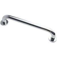 380mm Wall Mounted Chrome Straight Grab Bar Brass