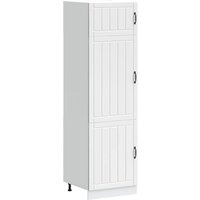 Berkfield Home Kitchen Cupboard Lucca White Engineered Wood