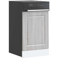 Berkfield Home Dishwasher Panel Porto Grey Sonoma 45x1, 5x67 cm Engineered Wood