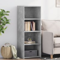 Berkfield Home Highboard Concrete Grey 45x41x124 cm Engineered Wood | Size: 45 x 41 x 124 cm