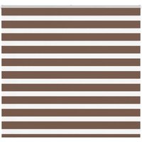 Berkfield Home Zebra Blind Brown 165x100 cm Fabric Width 160.9 cm Polyester