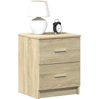 Berkfield Home Bedside Cabinets 2 pcs with 2 Drawers Sonoma Oak 40x36x50 cm in Grey | Size: 40 x 36 x 50 cm