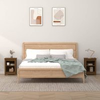 Berkfield Home Bedside Cabinets 2 pcs Honey Brown 40x35x55 cm Solid Wood Pine | Size: 40 x 35 x 55 cm
