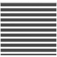 Berkfield Home Zebra Blind Black 155x150 cm Fabric Width 150.9 cm Polyester