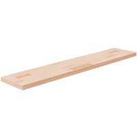 Berkfield Home Shelf Board 100x20x2.5 cm Untreated Solid Wood Oak in Brown