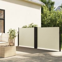 Berkfield Home Retractable Side Awning Cream 140x1000 cm