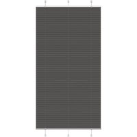 Berkfield Home Pleated Blind Black 100x200 cm Fabric Width 99.4 cm Polyester