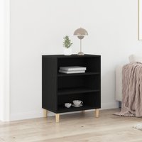 Berkfield Home Black Oak Sideboard, 57x35x70 cm, Made from Engineered Wood | Size: 57 x 35 x 70 cm