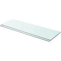 Berkfield Home Shelves 2 pcs Panel Glass Clear 90x30 cm