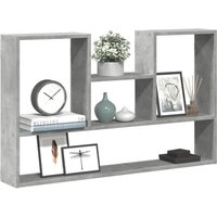 Berkfield Home Wall Shelf Concrete Grey 99x15x60 cm Engineered Wood | Size: 99 x 15 x 60 cm