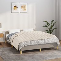 Berkfield Home Weighted Blanket Light Cream 152x203 cm 11 kg Fabric