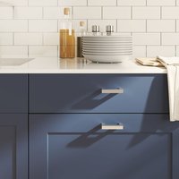 Berkfield Home Cabinet Handles 10 pcs Silver 64 mm Stainless Steel