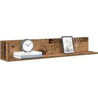 Berkfield Home Wall Shelves 2 pcs Old Wood 100x16.5x16.5 cm Engineered Wood in Brown