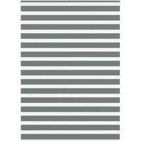 Berkfield Home Zebra Blind Dark Grey 155x230 cm Fabric Width 150.9 cm Polyester