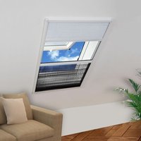 Berkfield Home Plisse Insect Screen for Windows Aluminium 80x120 cm with Shade in Black