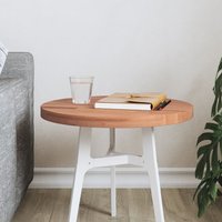 Berkfield Home Table Top Ø40x2.5 cm Round Solid Wood Beech in Brown | Size: 40x2.5 cm