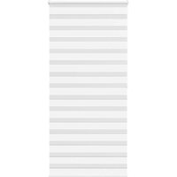 Berkfield Home Zebra Blind White 100x200 cm Fabric Width 95.9 cm Polyester