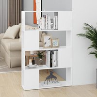 Berkfield Home Book Cabinet Room Divider White 80x24x124.5 cm Engineered Wood