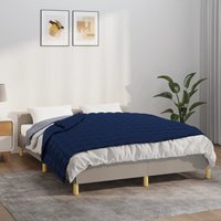 Berkfield Home Weighted Blanket Blue 135x200 cm Single 10 kg Fabric
