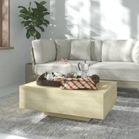 Berkfield Home Coffee Table Sonoma Oak 85x55x31 cm Engineered Wood in Brown | Size: 85 x 55 x 31 cm