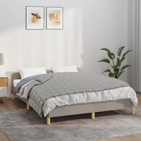 Berkfield Home Weighted Blanket Grey 150x200 cm 7 kg Fabric