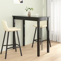 Berkfield Home Bar Table MDF Black 115x55x107 cm | Size: 115 x 55 x 107 cm