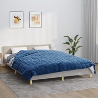 Berkfield Home Weighted Blanket Blue 200x220 cm 13 kg Fabric