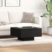 Berkfield Home Black Oak Coffee Table - 60x60x31.5 cm - Made with Engineered Wood