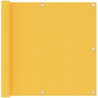 Berkfield Home Balcony Screen Yellow 90x500 cm Oxford Fabric