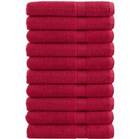 Berkfield Home Premium Towels SOLUND 10 pcs Red 100x200 cm 600 gsm