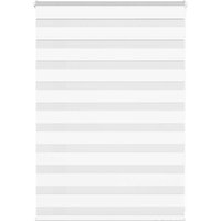 Berkfield Home Zebra Blind White 110x100 cm Fabric Width 105.9 cm Polyester