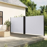 Berkfield Home Retractable Side Awning White 180x1200 cm
