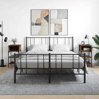 Berkfield Home Bedside Tables 2 pcs Smoked Oak 35x34.5x70 cm Engineered Wood in Brown