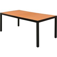 Berkfield Home Garden Table Brown 185x90x74 cm Aluminium & WPC | Size: 185 x 90 x 74 cm