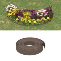 Berkfield Home Garden Edgings 3 pcs Brown 10 m 10 cm Polyethylene