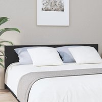 Berkfield Home Bed Headboard Black 200x1.5x80 cm Engineered Wood
