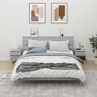 Berkfield Home Bedside Cabinets 2 pcs Grey Sonoma 40x35x50 cm | Size: 40 x 35 x 50 cm