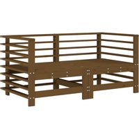 Berkfield Home Garden Corner Sofas 2 pcs Honey Brown Solid Wood Pine