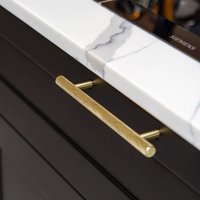 380mm Brushed Brass Handles Vanity Fixing