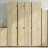 Berkfield Home Storage Cabinet Sonoma Oak 70x42.5x225 cm Engineered Wood in Brown