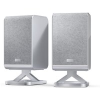 Sharp HT-SPR52021 Q 2.0.2 Wireless Rear Speakers for Q Soundbar Series in Silver