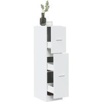 Berkfield Home Apothecary Cabinet White 30x41x118 cm Engineered Wood | Size: 30 x 41 x 118 cm