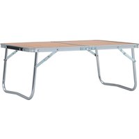 Berkfield Home Folding Camping Table Brown Aluminium 60x40 cm